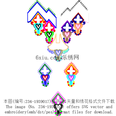 svg矢量绣花图下载
