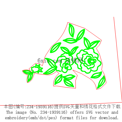 svg矢量绣花图下载