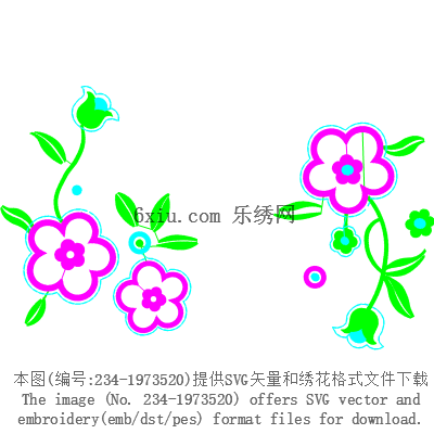 svg矢量绣花图下载