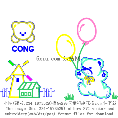 svg矢量绣花图下载