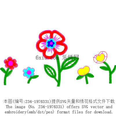 svg矢量绣花图下载