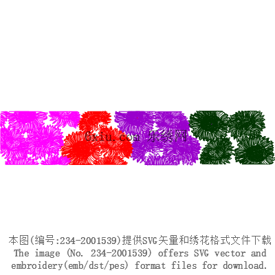 svg矢量绣花图下载