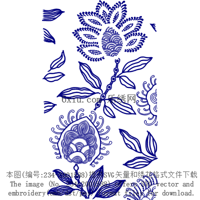 svg矢量绣花图下载