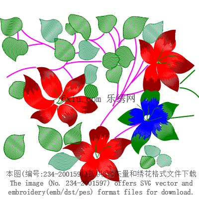 svg矢量绣花图下载