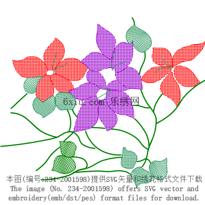 svg矢量绣花图下载