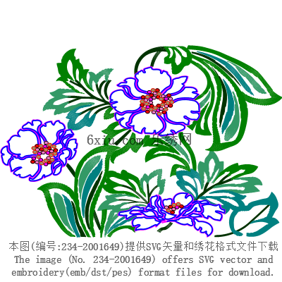 svg矢量绣花图下载