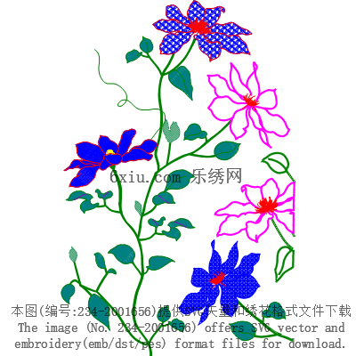 svg矢量绣花图下载