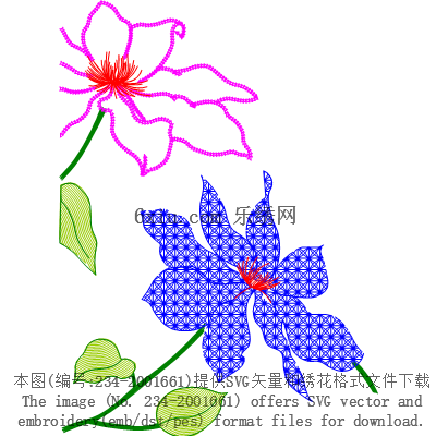 svg矢量绣花图下载