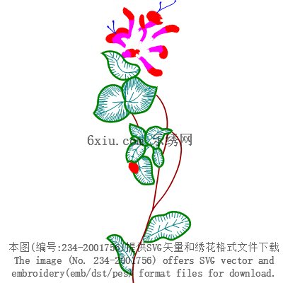 svg矢量绣花图下载