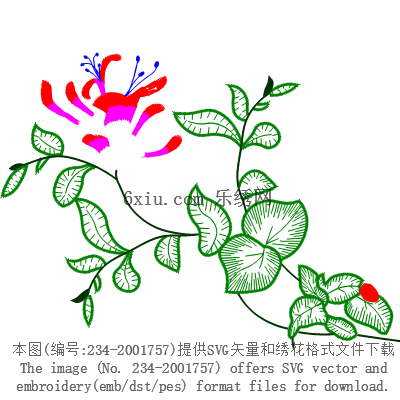 svg矢量绣花图下载