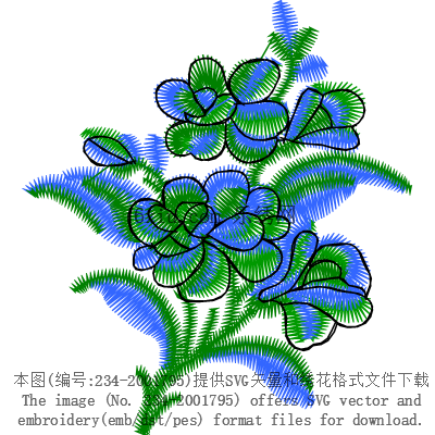 svg矢量绣花图下载