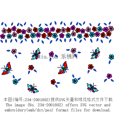 svg矢量绣花图下载