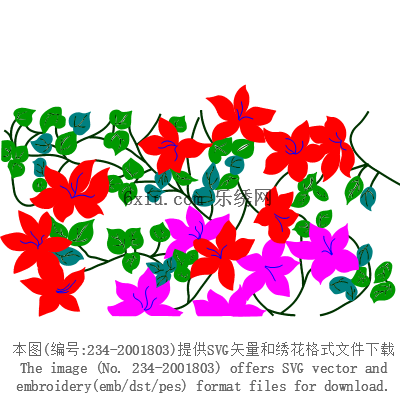 svg矢量绣花图下载