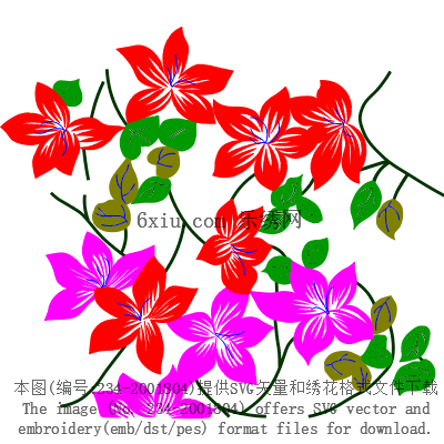 svg矢量绣花图下载