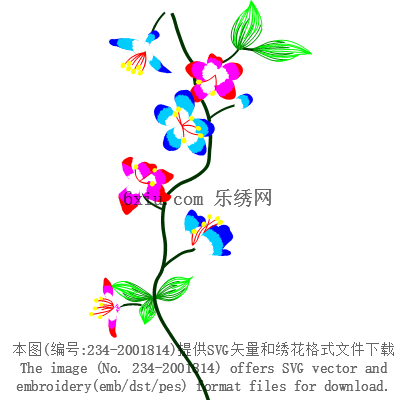 svg矢量绣花图下载