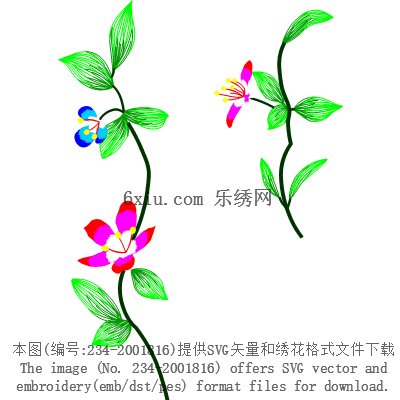 svg矢量绣花图下载