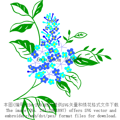 svg矢量绣花图下载