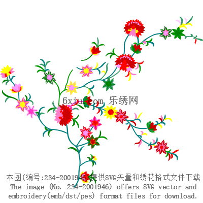 svg矢量绣花图下载