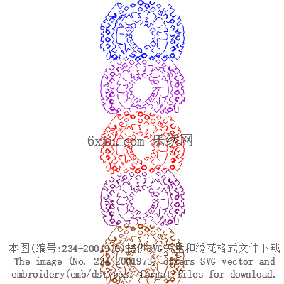 svg矢量绣花图下载