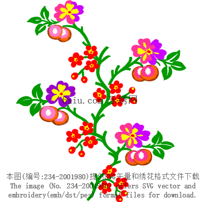 svg矢量绣花图下载