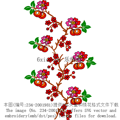 svg矢量绣花图下载