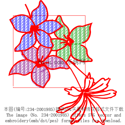 svg矢量绣花图下载