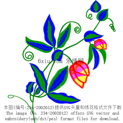 svg矢量绣花图下载