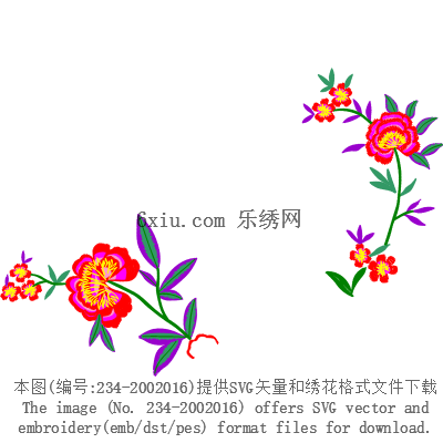 svg矢量绣花图下载