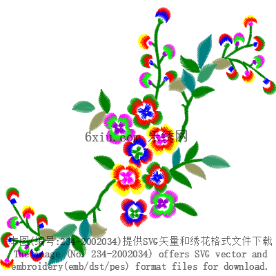 svg矢量绣花图下载