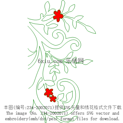 svg矢量绣花图下载