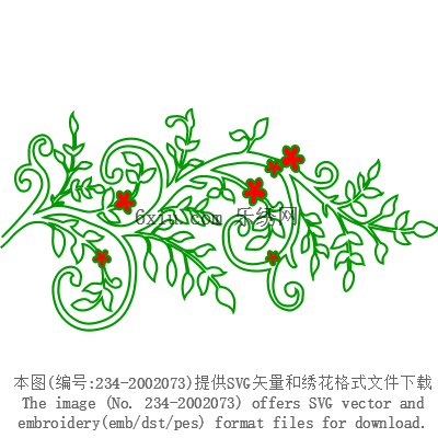 svg矢量绣花图下载