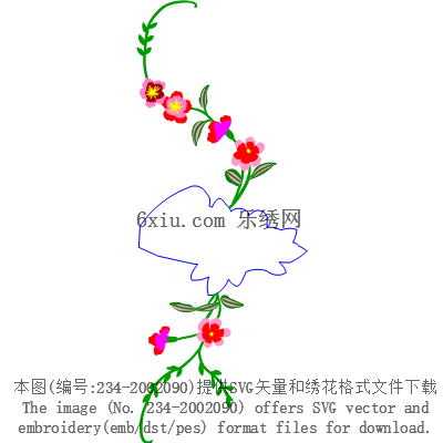 svg矢量绣花图下载