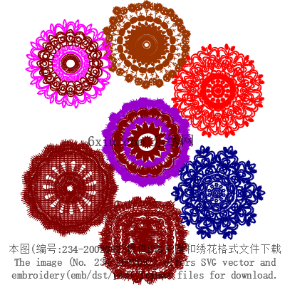 svg矢量绣花图下载
