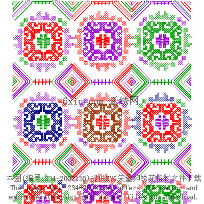svg矢量绣花图下载