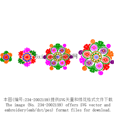 svg矢量绣花图下载