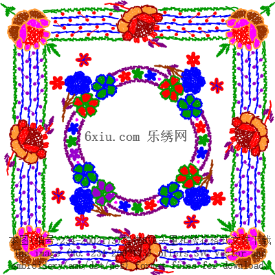 svg矢量绣花图下载