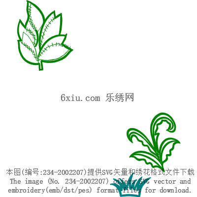 svg矢量绣花图下载