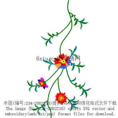 svg矢量绣花图下载