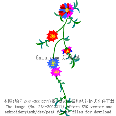 svg矢量绣花图下载