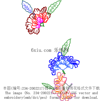 svg矢量绣花图下载
