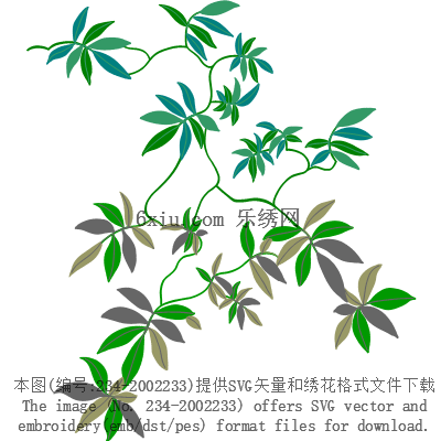 svg矢量绣花图下载