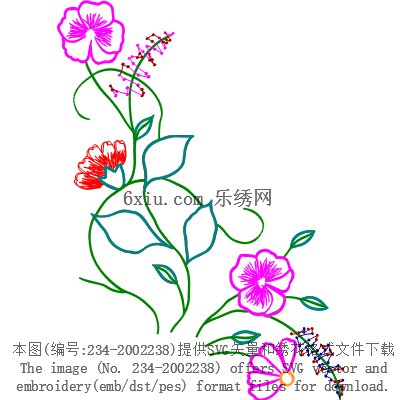 svg矢量绣花图下载