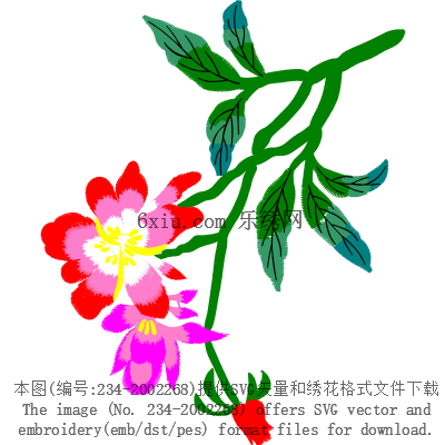 svg矢量绣花图下载