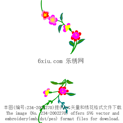 svg矢量绣花图下载
