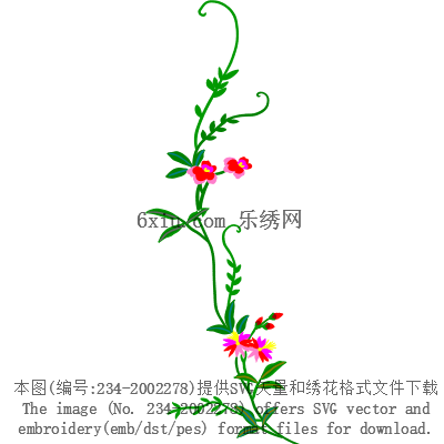 svg矢量绣花图下载