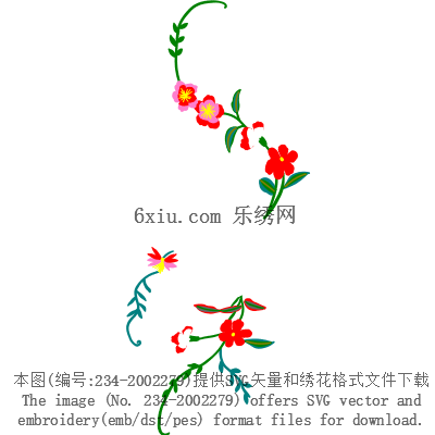 svg矢量绣花图下载