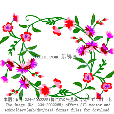 svg矢量绣花图下载