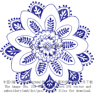svg矢量绣花图下载