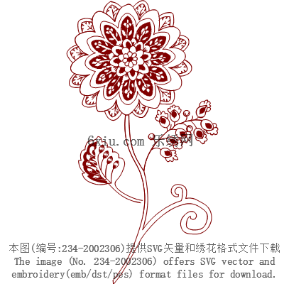 svg矢量绣花图下载