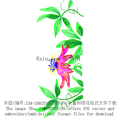 svg矢量绣花图下载